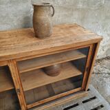 Antique display cabinet school cabinet oak sideboard 250 cm