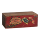 Antique red box with floral patterns (circa 1900) #34