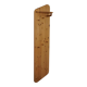 Sculptural wall coat rack in modern Danish design, made of solid pine, 1980s.