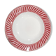 Plate Digoin Sarreguemines model Jacquot red