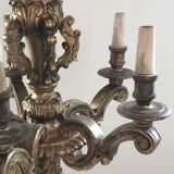 Lustre bois doré XIXème