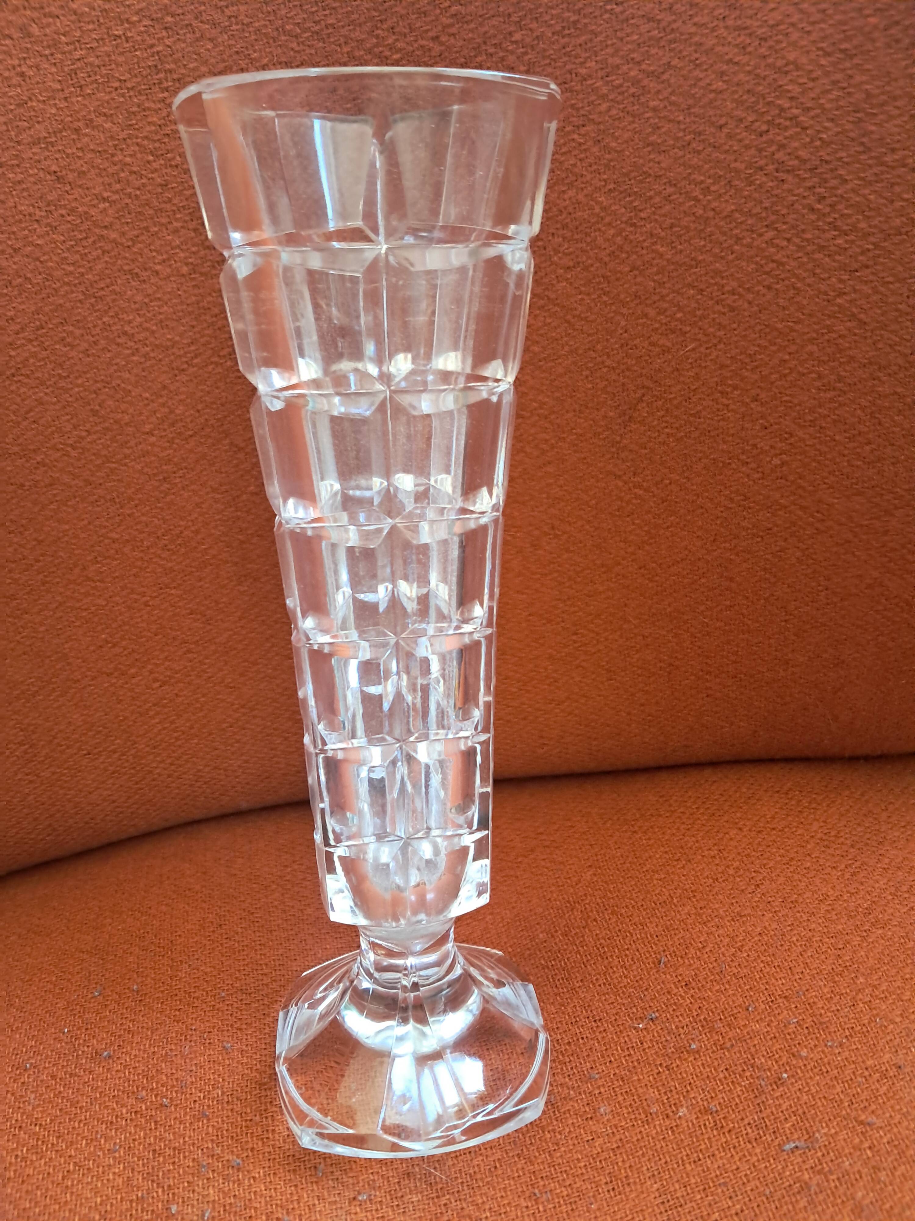 Vintage vase with geometric design