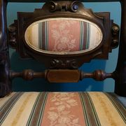 Carved reception armchair, neo-Renaissance style