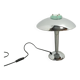 Chromen lamp met glazen details, tafellamp