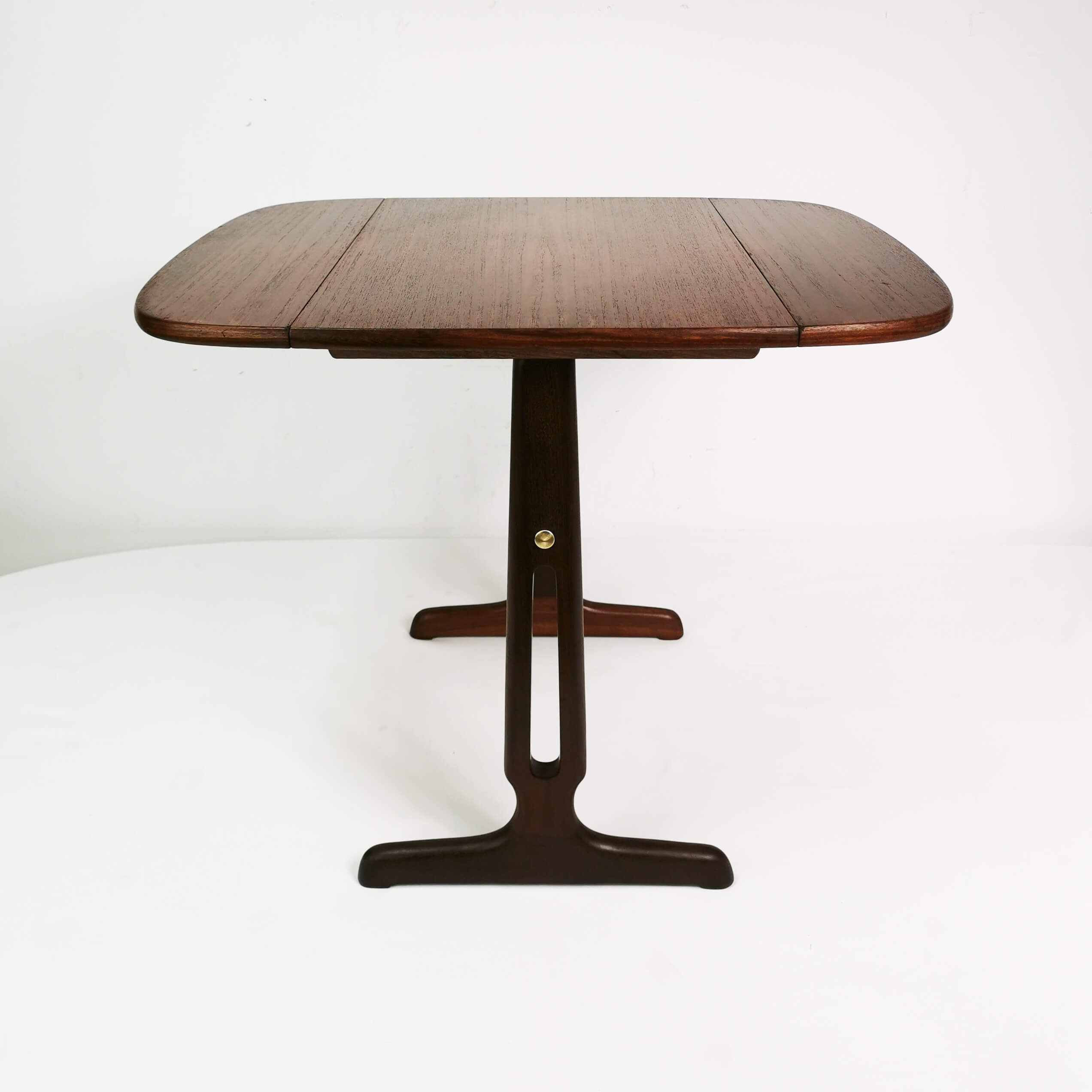 Teak & rosewood extendable table, Denmark, 1960s