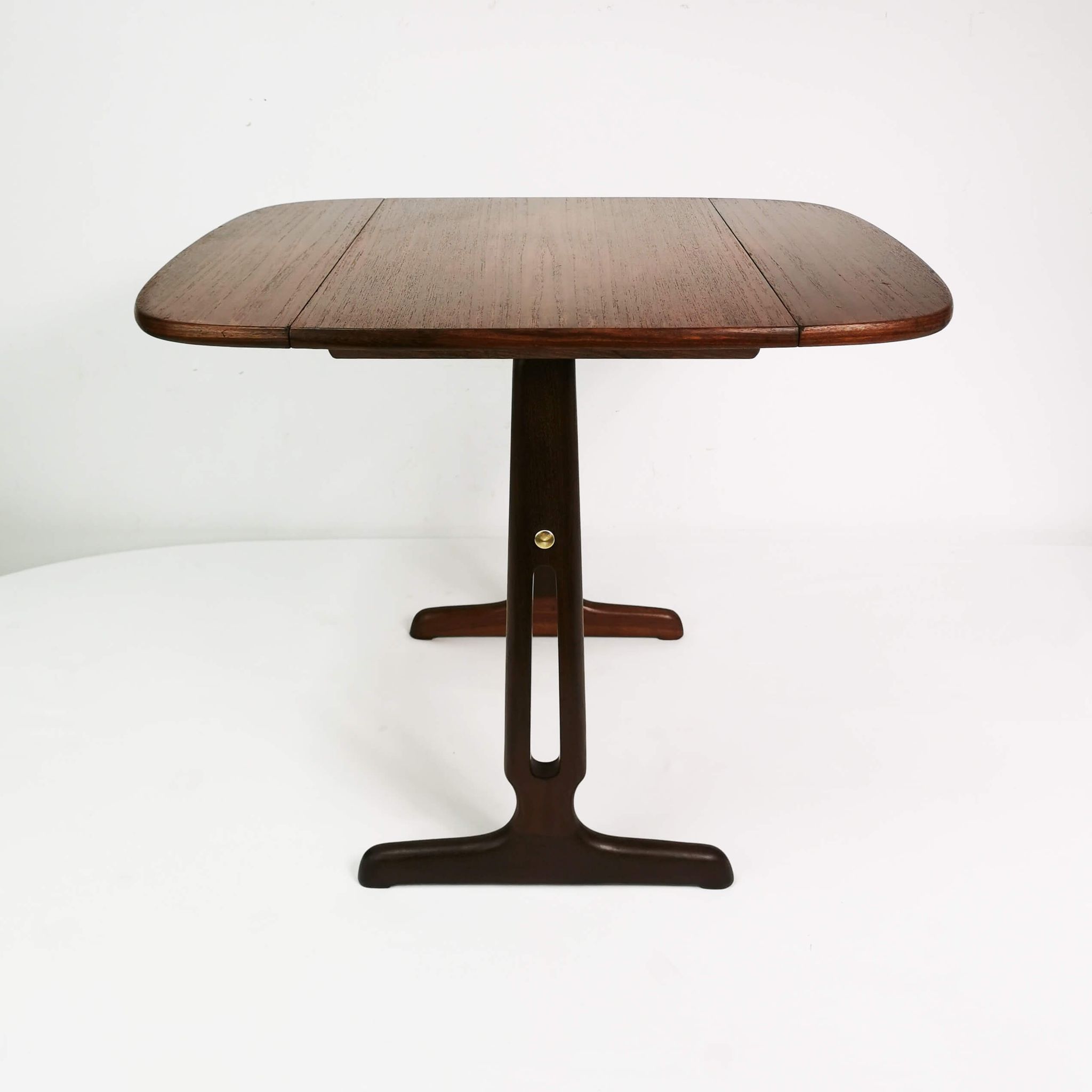 Teak & rosewood extendable table, Denmark, 1960s
