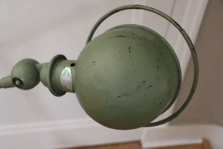 Jielde lamp 2 arms green hammered hammered