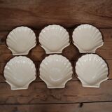 6 Coupelles coquillage céramique Emile Henry