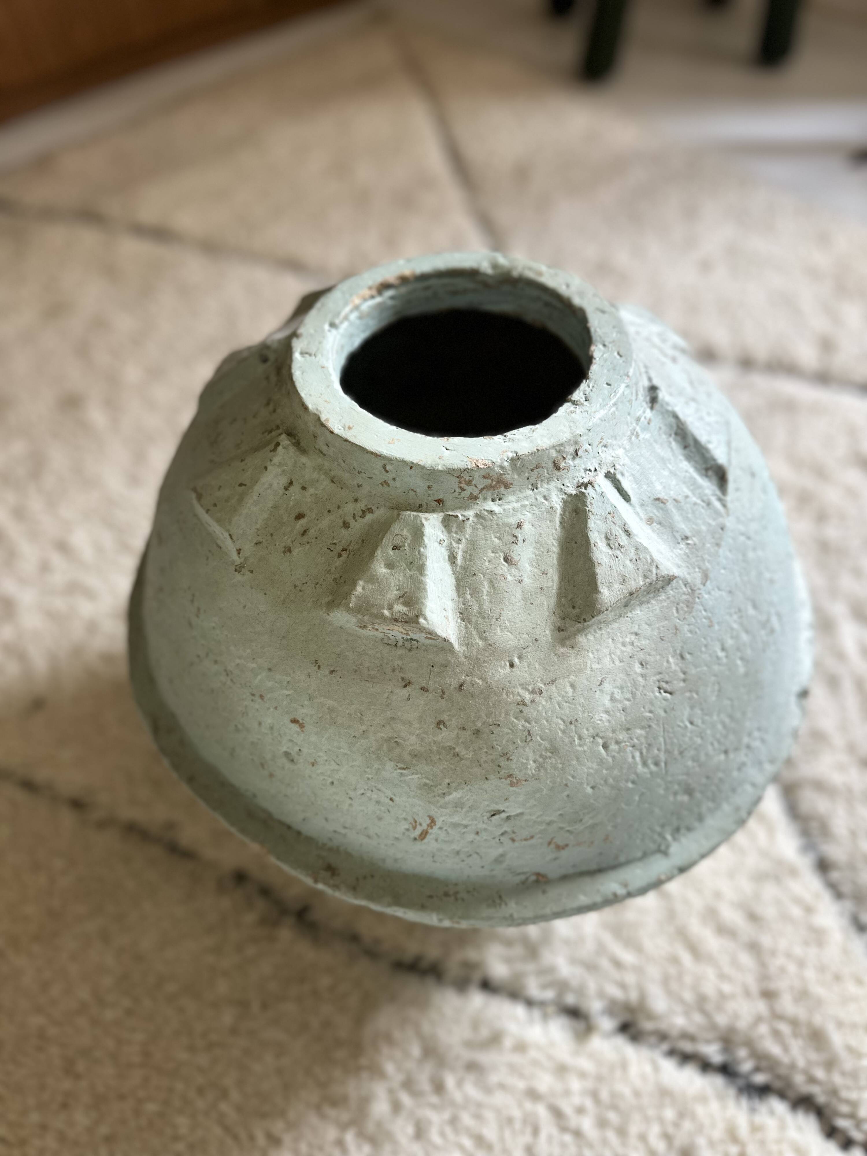 Paper mache jar