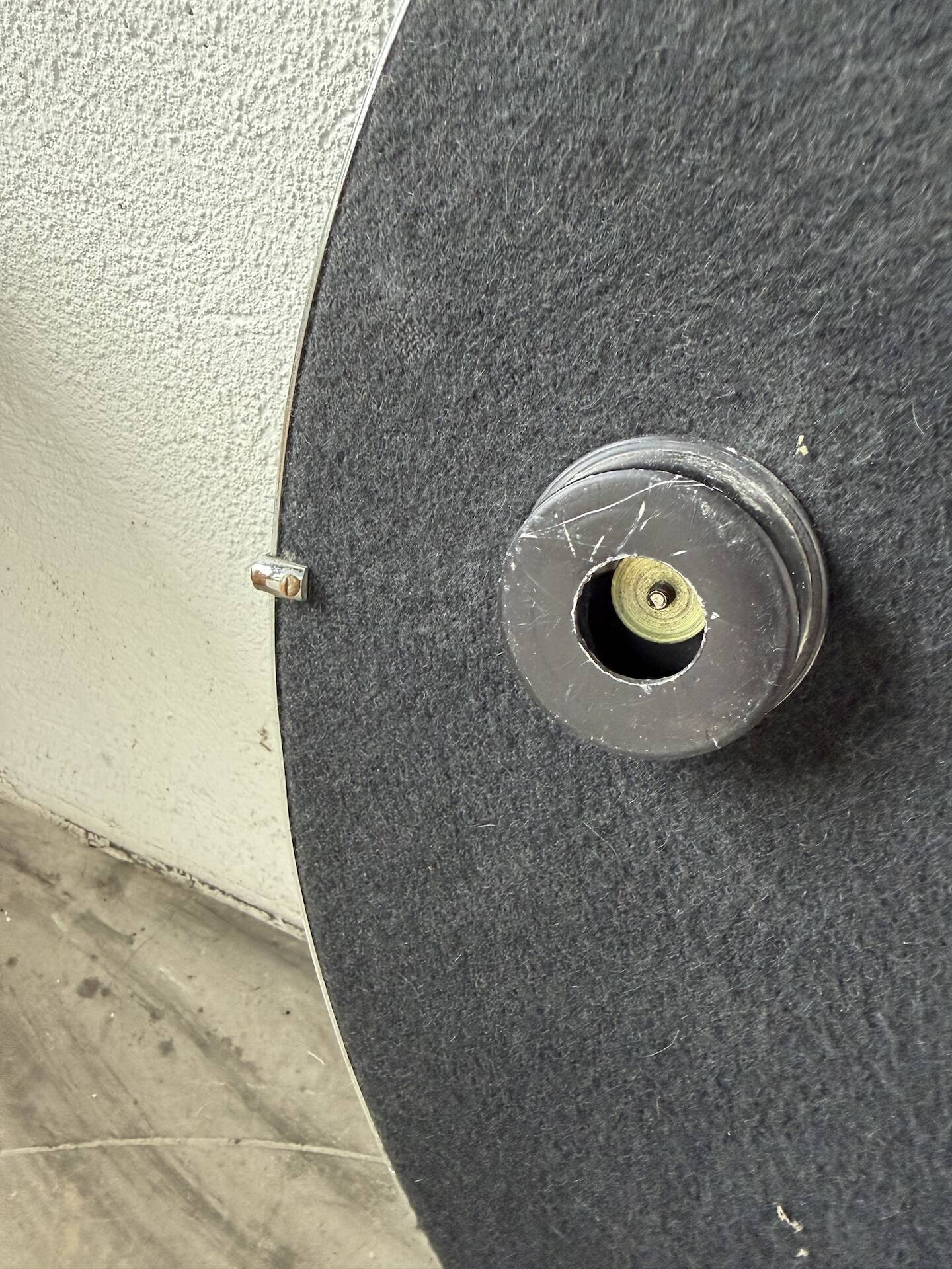 Round metal mirror 1970