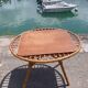 Rattan trampoline coffee table. French work. Circa 1950/60