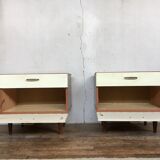 Pair of vintage bedside table bedside tables