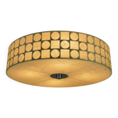 Plafonnier cocoon motif op art, Goldkant Fritz Wauer, années 1960
