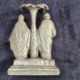 Religious statuette The Holy Family ND of LOURDES early 20th century - In regula