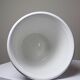 Decorative cache-pot in white faience, vintage shabby chic from Bassano, Italy.