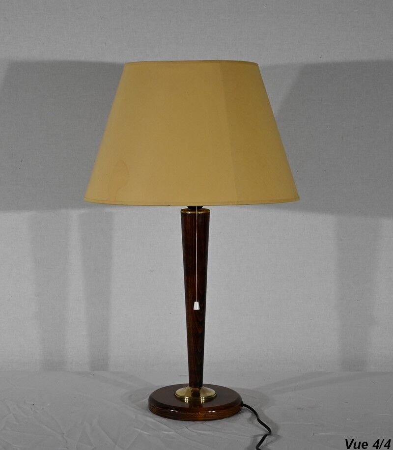 Mahogany and Brass lamp,1950