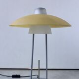 Glass and metal table lamp - Italian design 1990