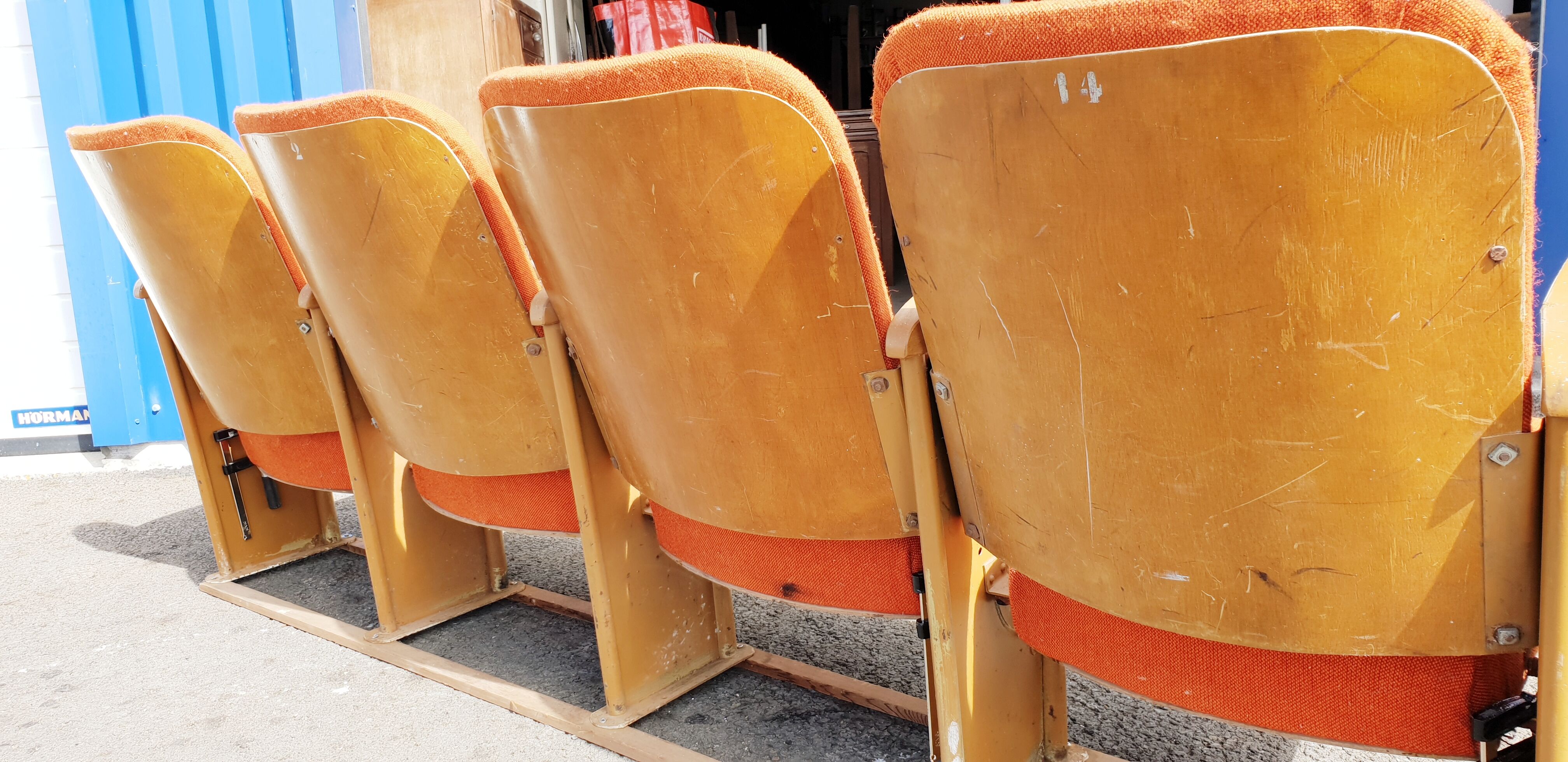 Vintage cinema chairs