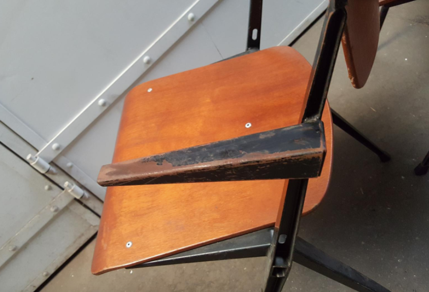 Set of 4haises pyramid by wim rietveld for cirkel ahrend, 1964