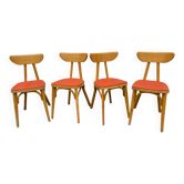 4 chaises bistrot luterma bananes