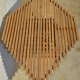 Table ajourée en bois 1980