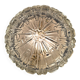 Plafonnier rond vintage XL en verre moulé
