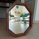 Vintage Italian octagonal mirror from the 70s 47*40cm