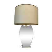 Lampe laquée et laiton vintage
