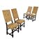 Antique Baroque chairs in ebonised walnut, Italy, 18th century.