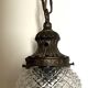 Brass pineapple pendant light