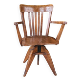 Fauteuil américain en chêne
