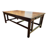 Table de ferme en chêne massif à entrecroise