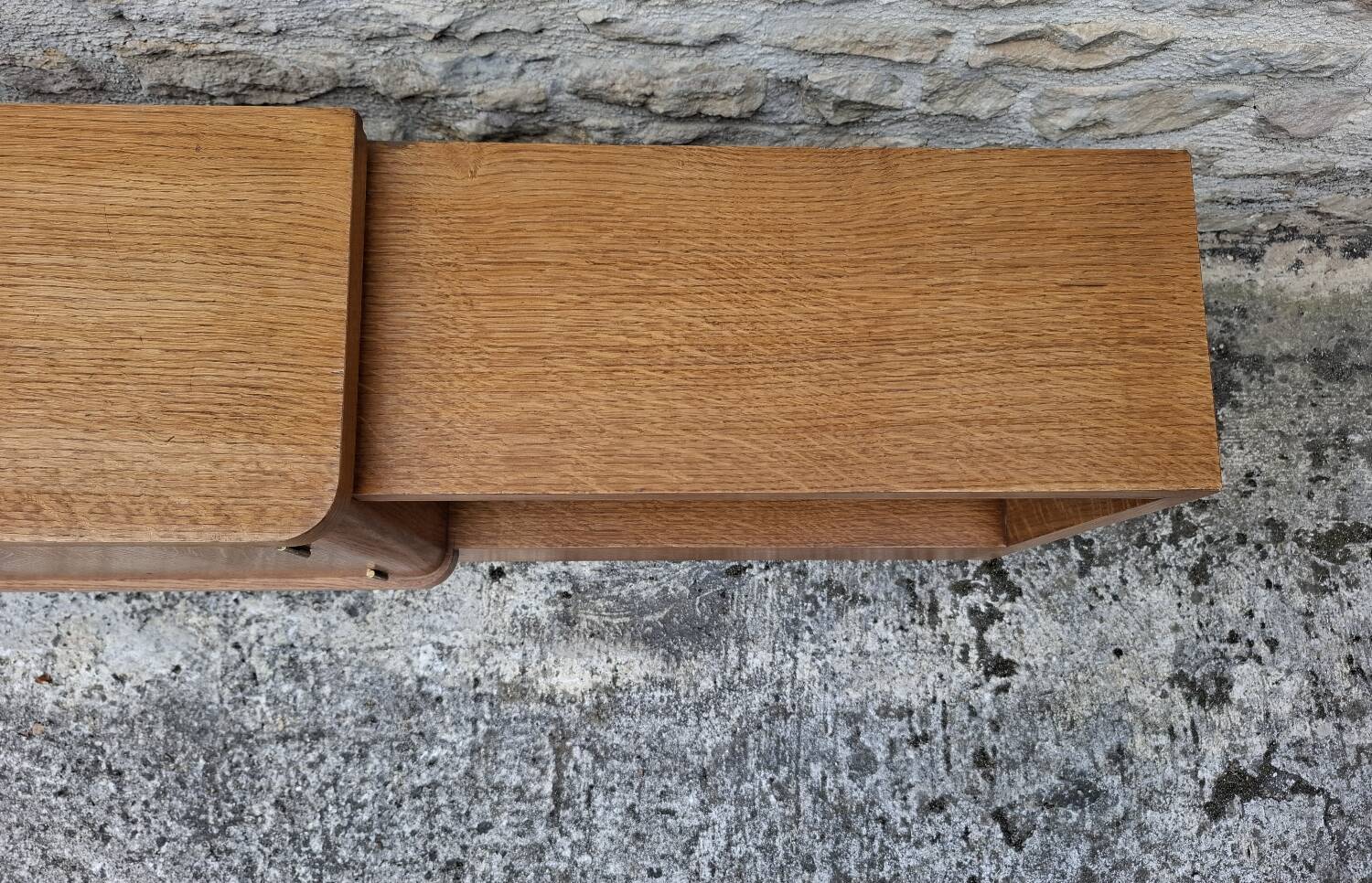 Low oak sideboard