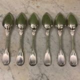 Charles Christofle 6 soup spoons model Chinon