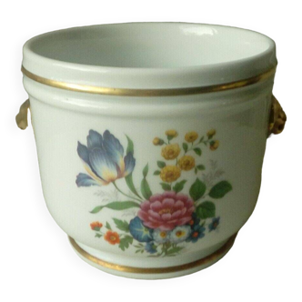 Porcelain pot cover deshoulieres creation della torre france floral decor