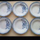 Set of 6 Hollow Plates Digoin Sarreguemines Model André