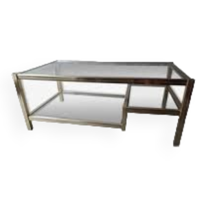 Table basse avec ses 3 plateaux
