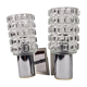Pair of vintage 70s glass wall lamps by Targetti Sankey
