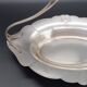 Antique silver-plated metal basket with handle, Phénix silversmith, Art Nouveau.
