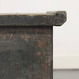 Antique Folk Art Painted bridal chest