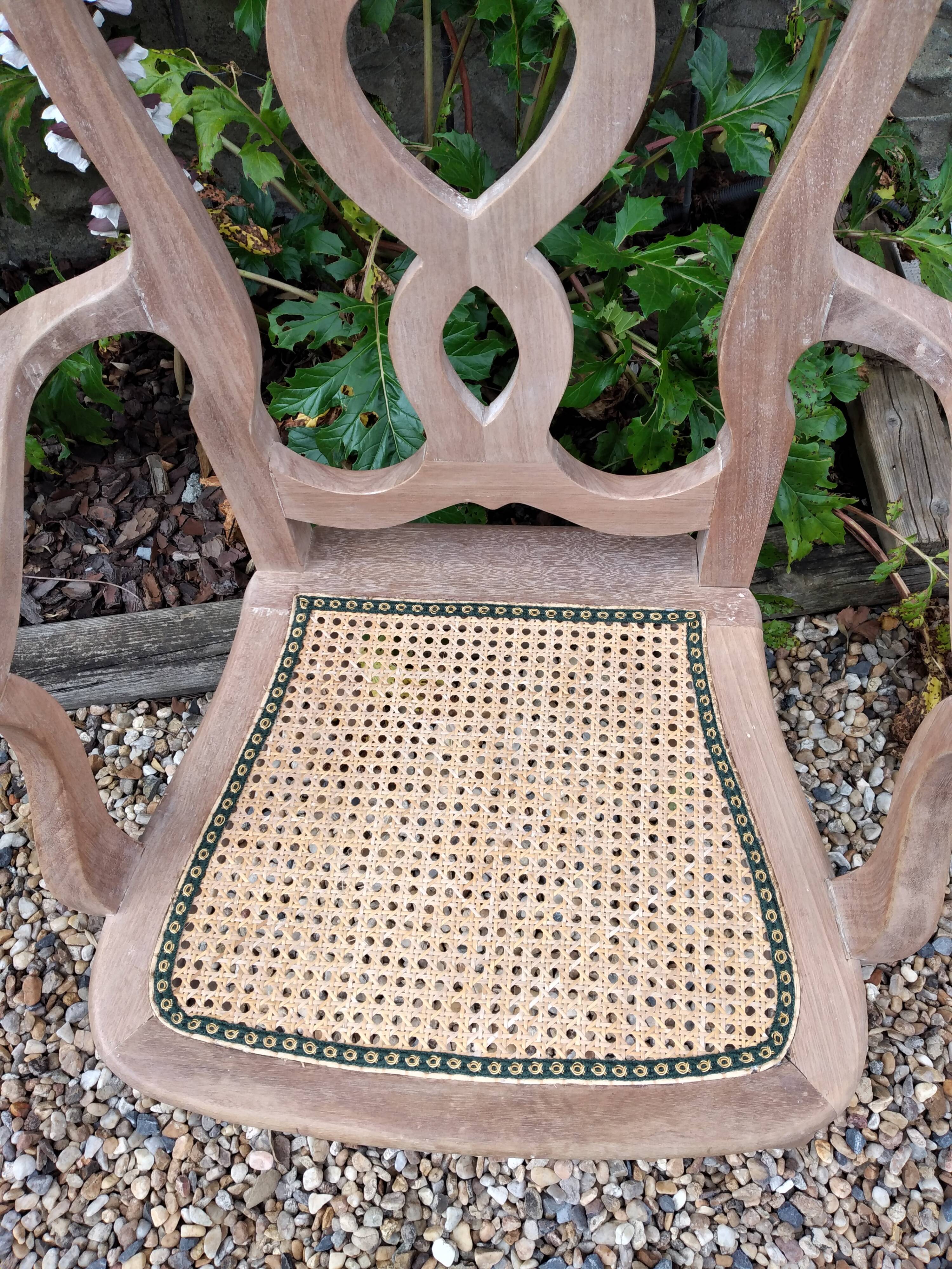 Italian cane armchair