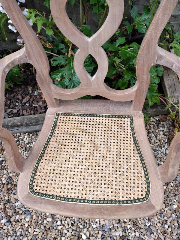 Fauteuil canné italien