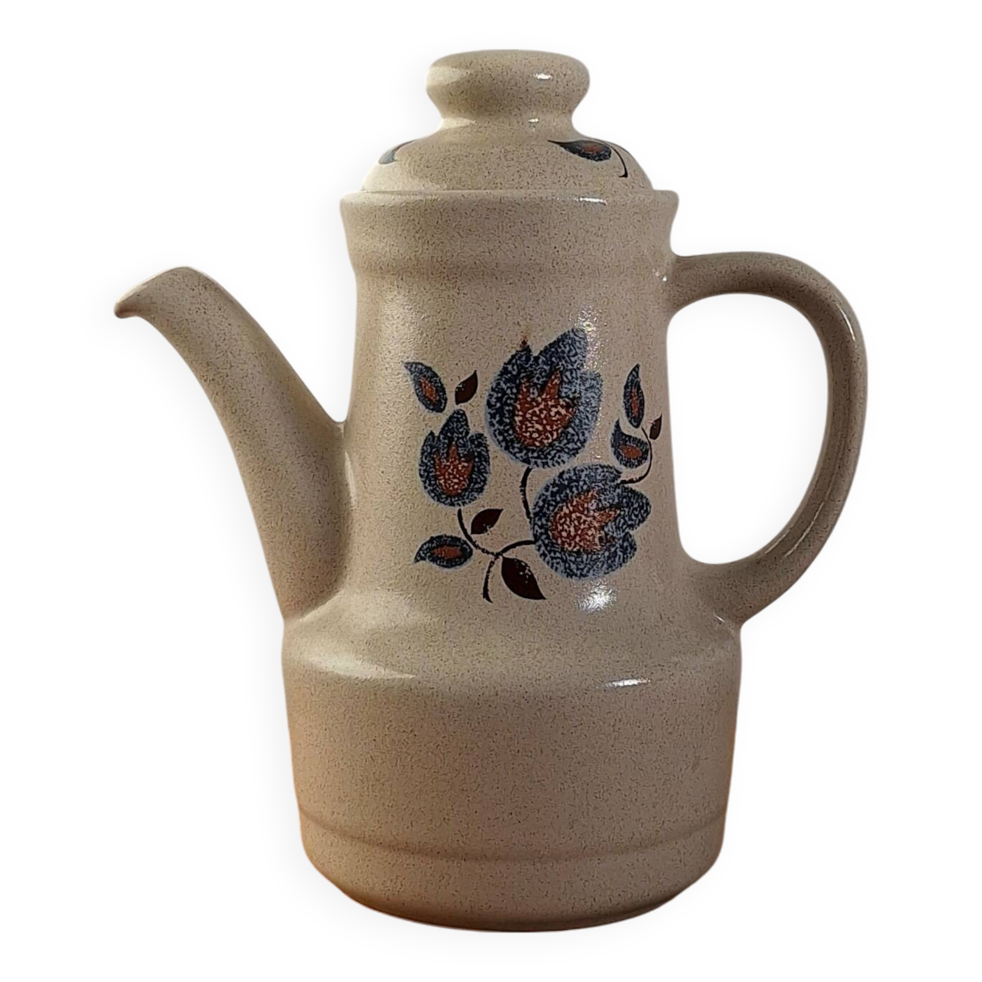 Saint Amand Sologne enamelled stoneware coffee pot