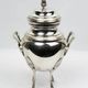 Empire-style tea and coffee service with ram's head spout - silver-plated, 5 pieces