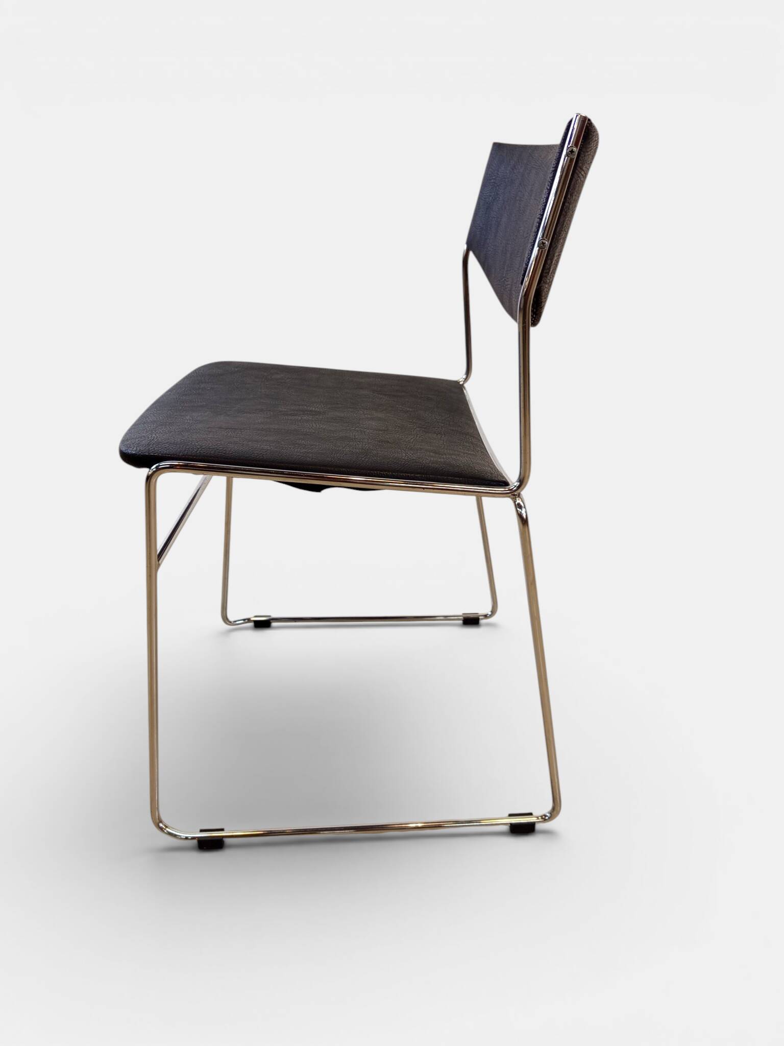 Stackable sled chair from the 1970s.