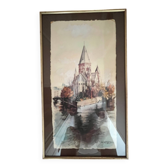 Tableau : Aquarelle - Metz