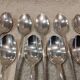 6 silver-plated metal soda spoons by Christofle silversmiths, Fidelio pattern