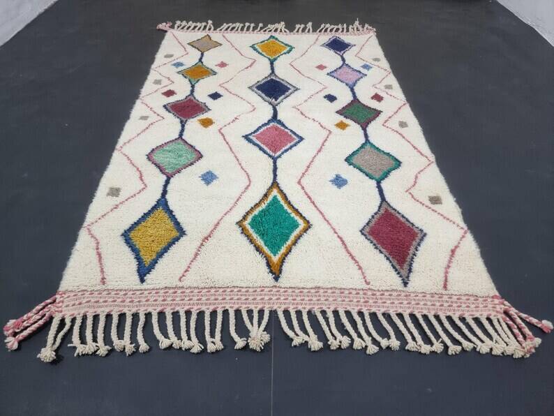 White Beni Ourain rug 150/250cm