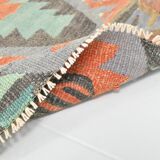 Tapis Kilim Anatolien Vintage – Tissé Main, Motifs Géométriques, 163x290 Cm