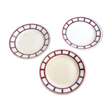 3 plates basque décor